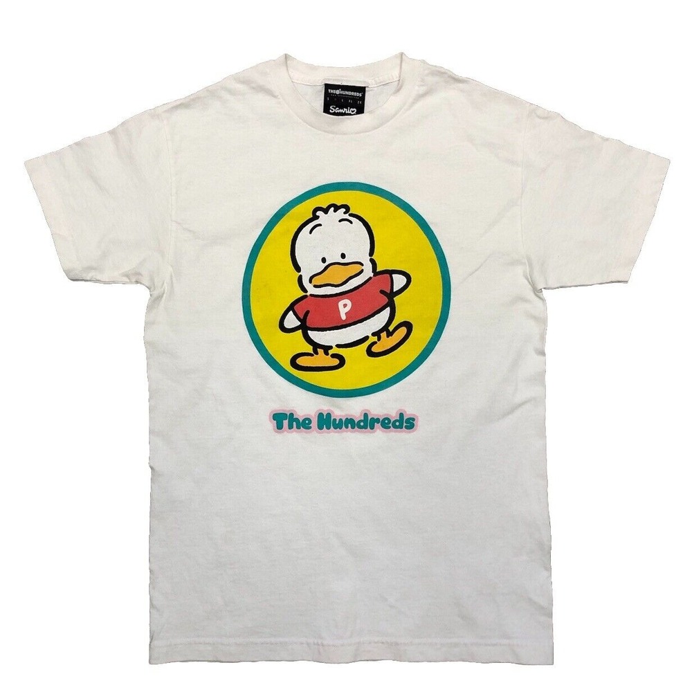 The Hundreds X Sanrio Pekkle T Shirt M White‎ Hello Kitty Friends Streetwear